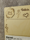 Kalendarz ze zdjeciem Dzień Babci i Dziadka wiszący lub magnes WZ1