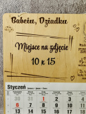 Kalendarz ze zdjeciem Dzień Babci i Dziadka wiszący lub magnes WZ2