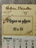 Kalendarz ze zdjeciem Dzień Babci i Dziadka wiszący lub magnes WZ3