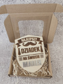 Magnes NAJLEPSZY DZIADEK NA ŚWIECIE personalizowany Dzień Dziadka