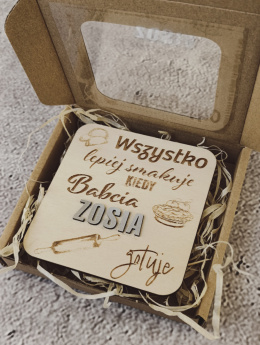 MagnesKIEDY BABCIA GOTUJE personalizowany Dzień Babci