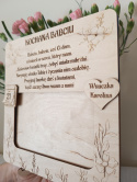 Ramka na Dzień babci i Dziadka z życzeniami, zdjęcie15x10
