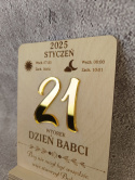 Statuetka na Dzień Babci KARTKA Z KALENDARZA