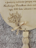 Zawieszka personalizowana z wierszykiem na Dzień Babci i Dziadka